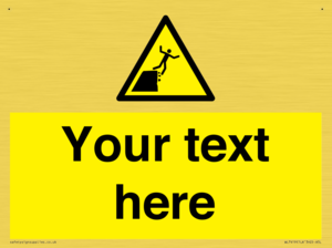 Custom Warning unstable cliff edge